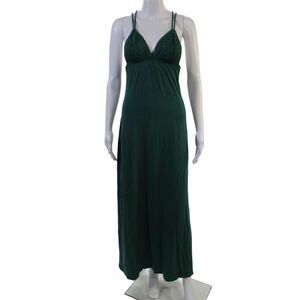 Naked Princess Womens Solid Sleepwear Dress Green Size M